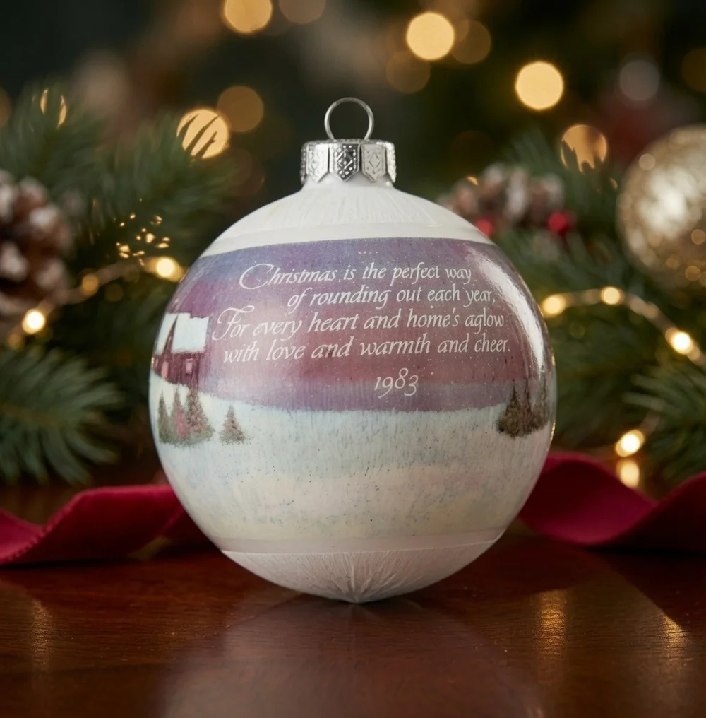 Rare 1983 Hallmark Christmas New Home Ornament Vintage Yearly Collection VG